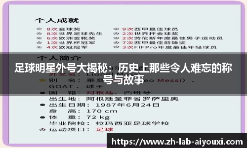 足球明星外号大揭秘：历史上那些令人难忘的称号与故事