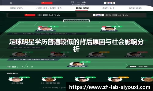 足球明星学历普遍较低的背后原因与社会影响分析